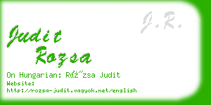 judit rozsa business card